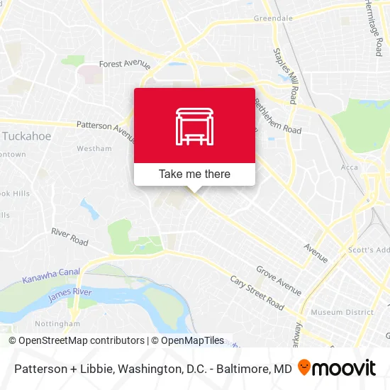 Patterson + Libbie map