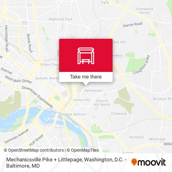 Mechanicsville Pike + Littlepage map