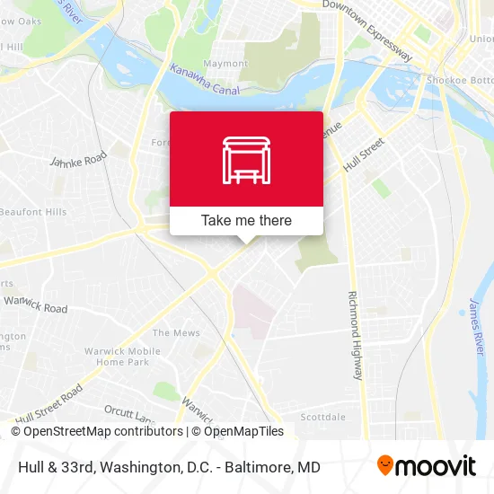 Mapa de Hull & 33rd