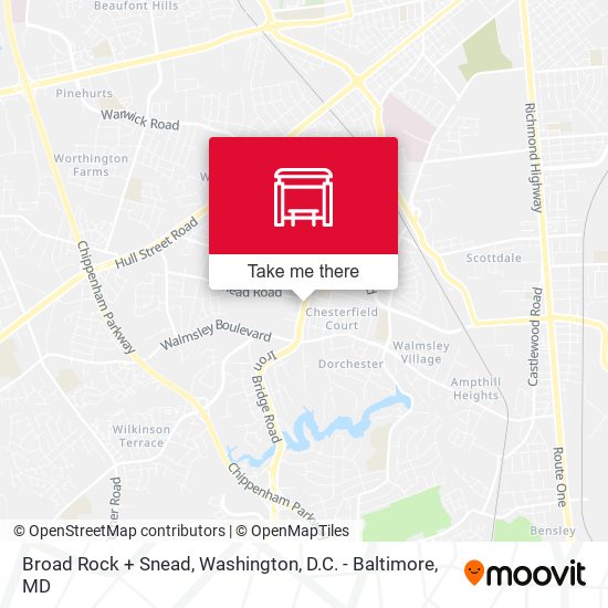Broad Rock + Snead map