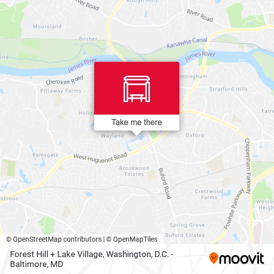 Mapa de Forest Hill + Lake Village