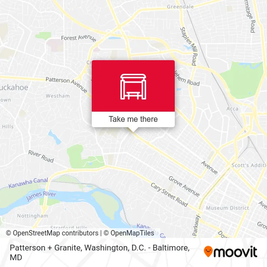 Patterson + Granite map