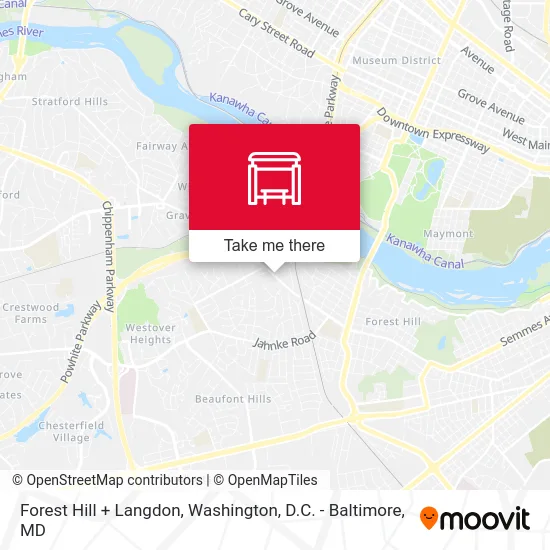 Forest Hill + Langdon map