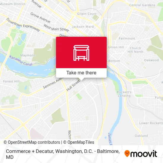 Commerce + Decatur map