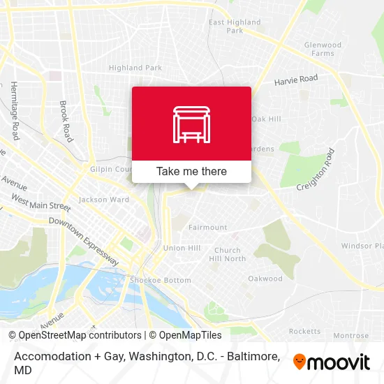 Accomodation + Gay map