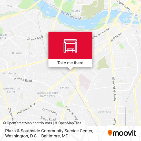 Plaza & Southside Community Service Center map