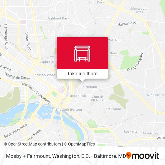 Mosby + Fairmount map