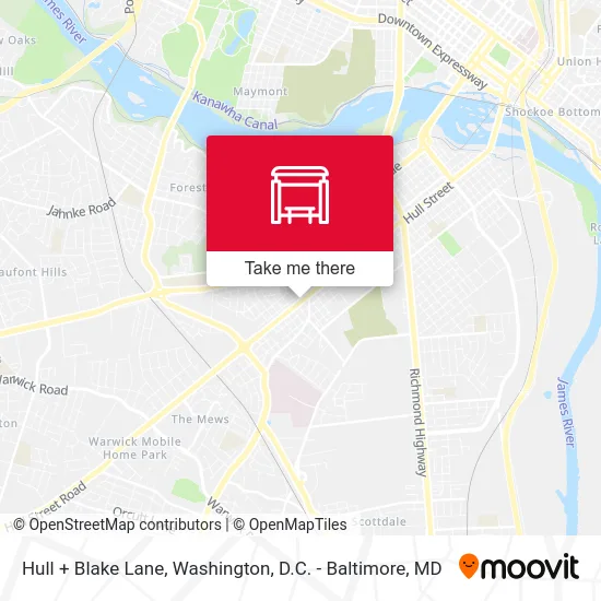 Hull + Blake Lane map