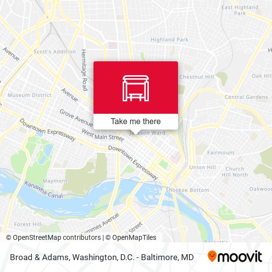 Broad & Adams map
