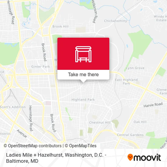 Ladies Mile + Hazelhurst map
