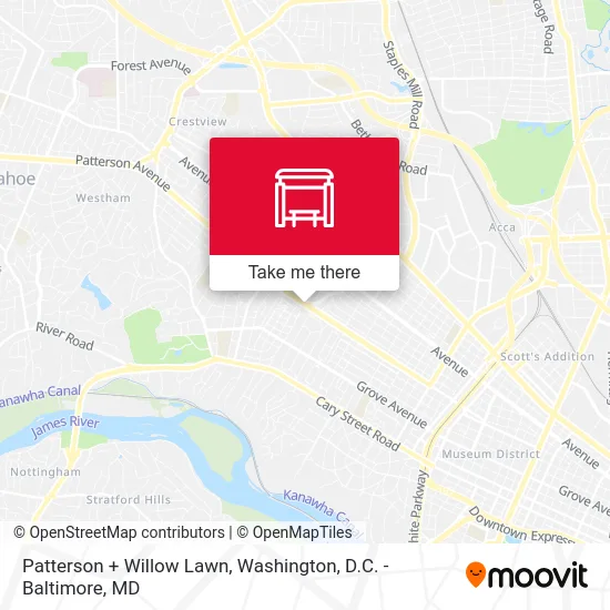 Patterson + Willow Lawn map