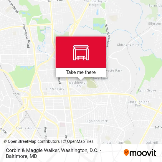 Corbin & Maggie Walker map