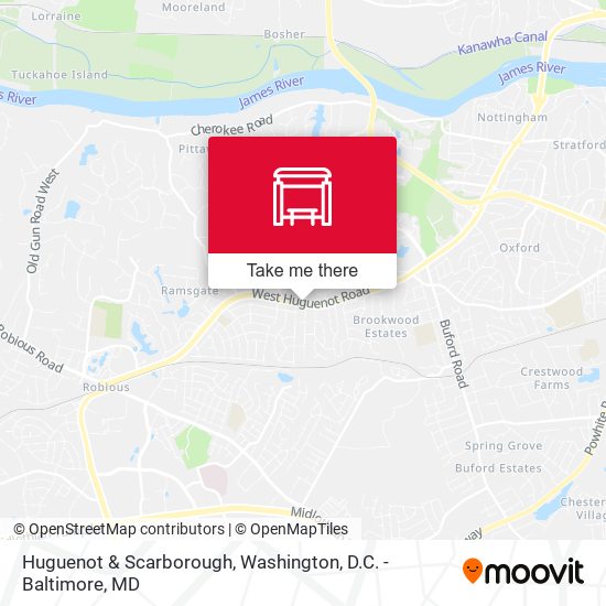 Mapa de Huguenot & Scarborough