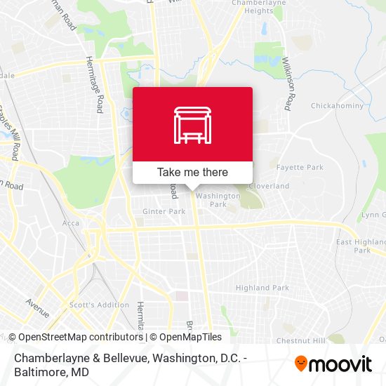 Mapa de Chamberlayne & Bellevue