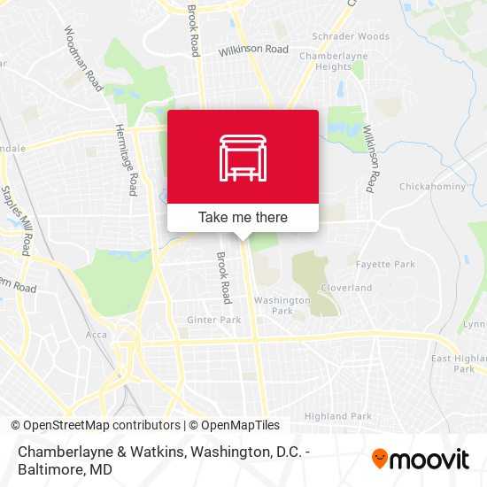 Chamberlayne & Watkins map