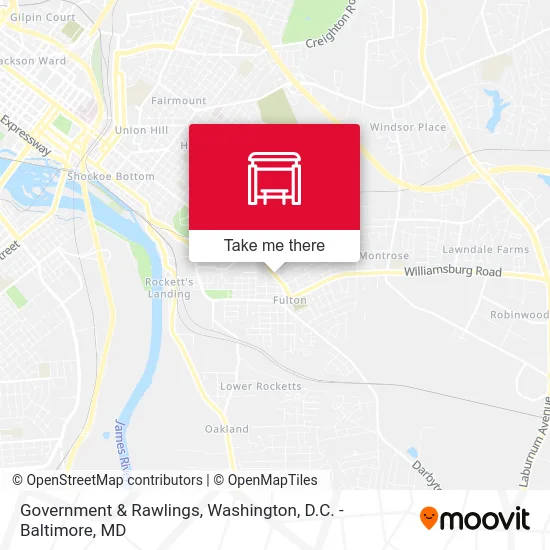 Government & Rawlings map