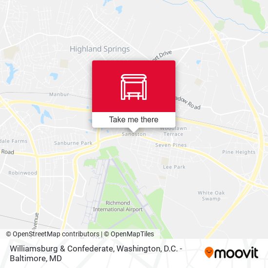 Mapa de Williamsburg & Confederate