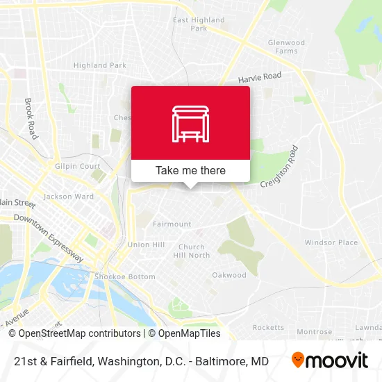 21st & Fairfield map