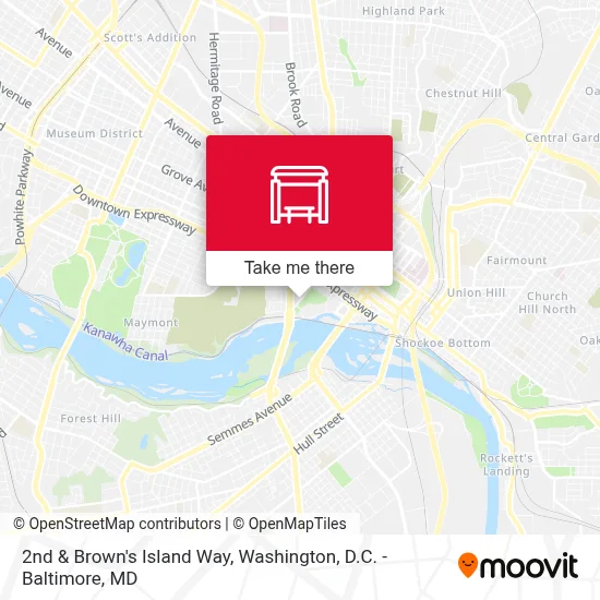 2nd & Brown's Island Way map