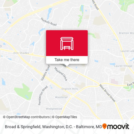 Mapa de Broad & Springfield