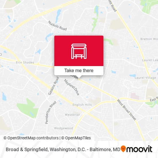 Broad & Springfield map