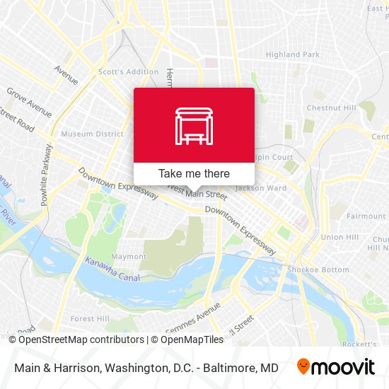 Main & Harrison map