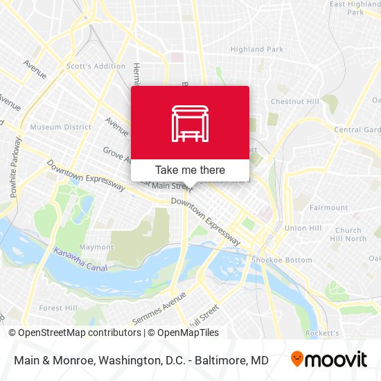 Main & Monroe map