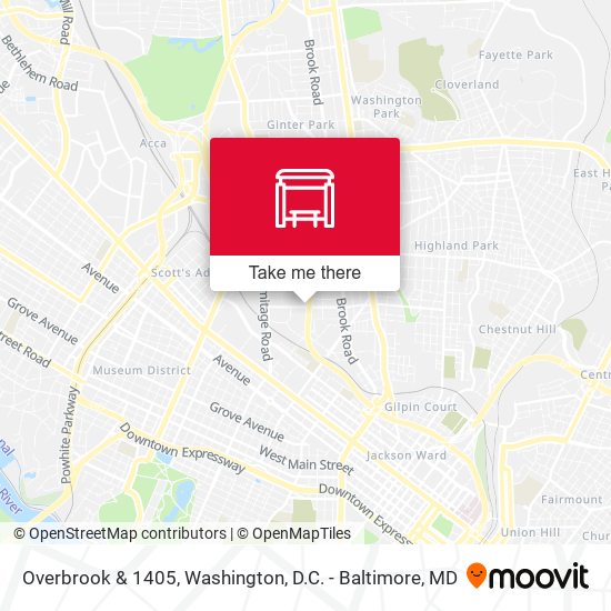 Mapa de Overbrook & 1405
