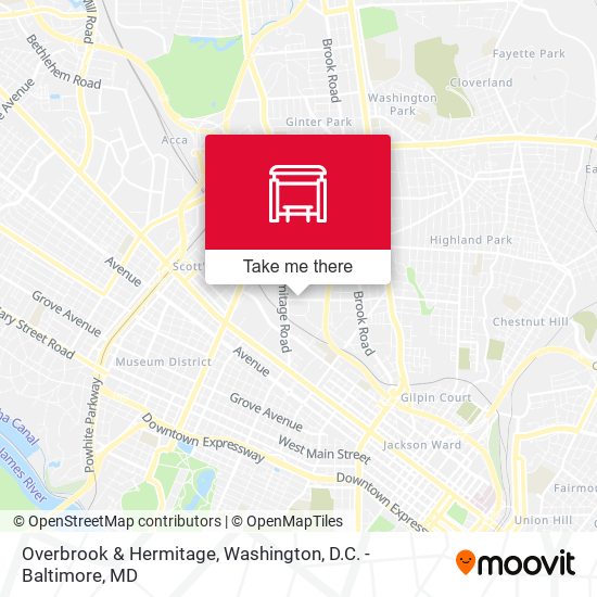 Overbrook & Hermitage map