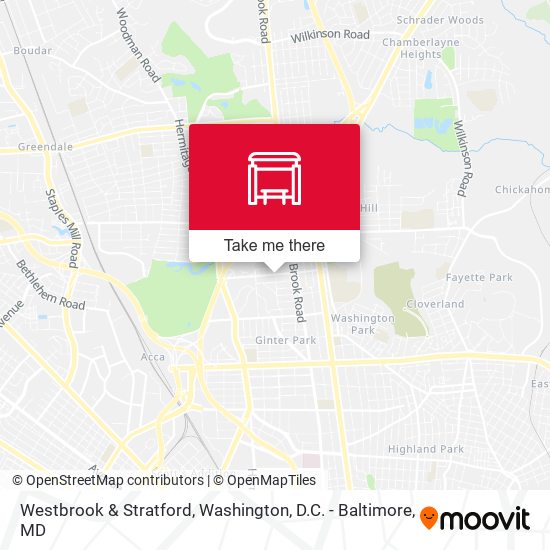 Westbrook & Stratford map