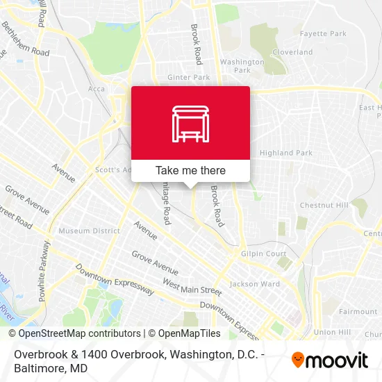 Overbrook & 1400 Overbrook map