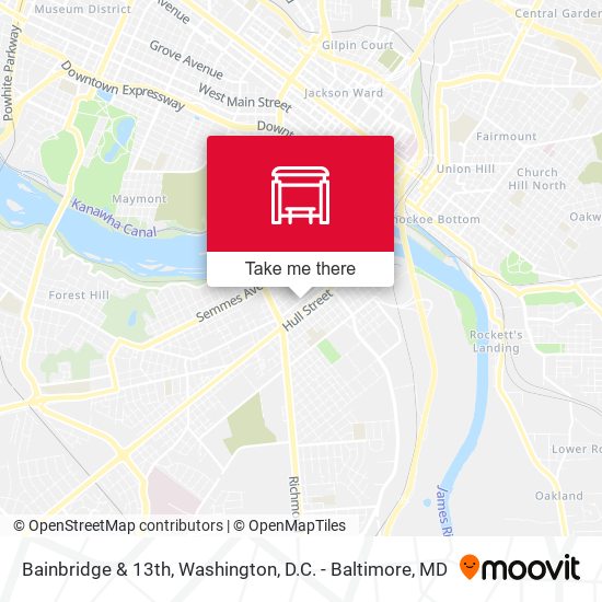 Bainbridge & 13th map