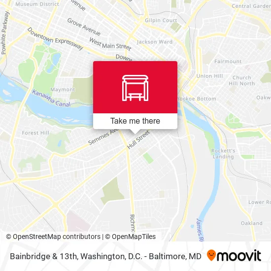 Bainbridge & 13th map