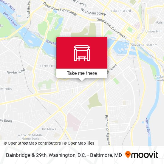 Bainbridge & 29th map