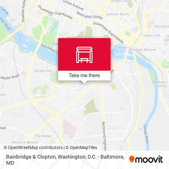 Bainbridge & Clopton map