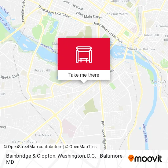 Bainbridge & Clopton map