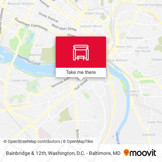 Bainbridge & 12th map