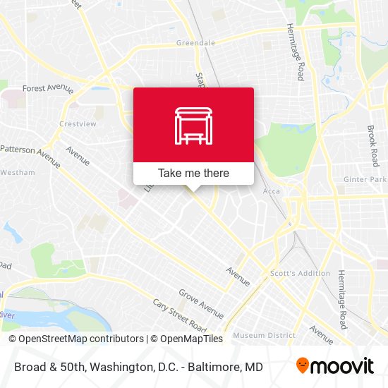 Broad & 50th map