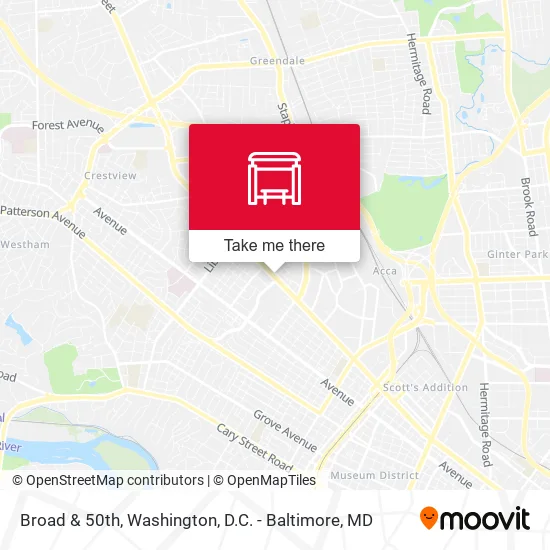 Broad & 50th map