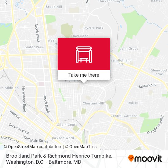 Brookland Park & Richmond Henrico Turnpike map