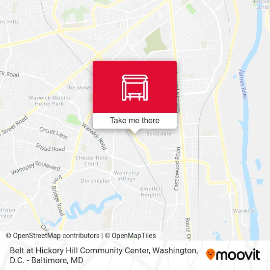 Belt at Hickory Hill Community Center map