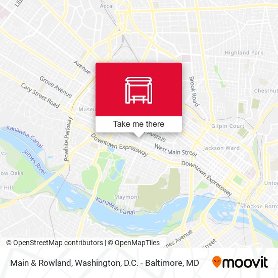 Main &  Rowland map