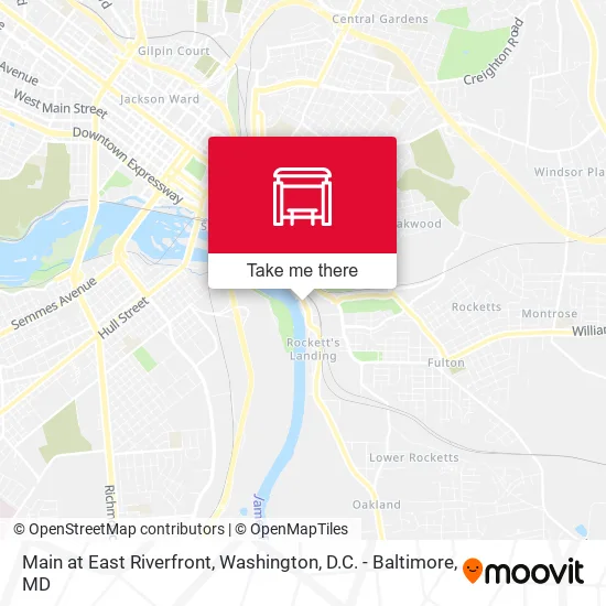 Main at East Riverfront map