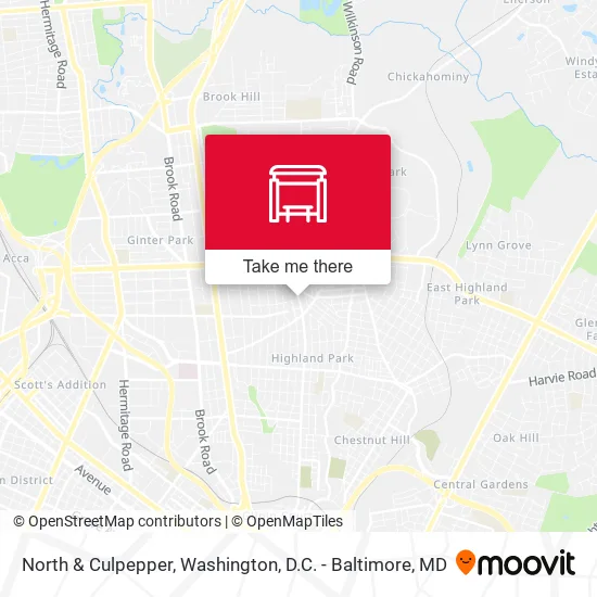 North & Culpepper map