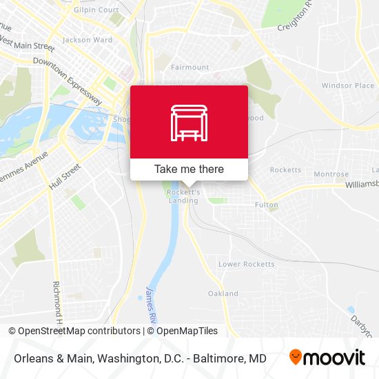 Orleans & Main map