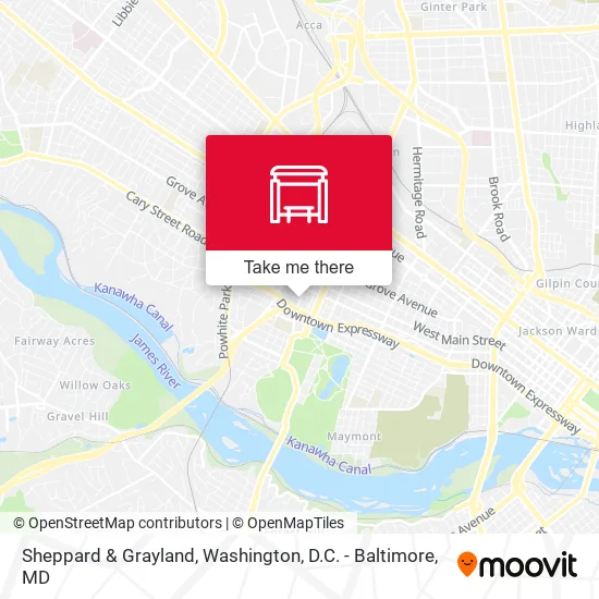 Sheppard & Grayland map
