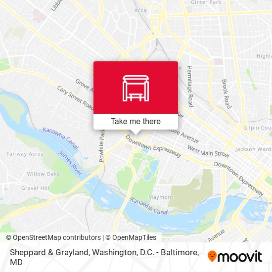Sheppard & Grayland map