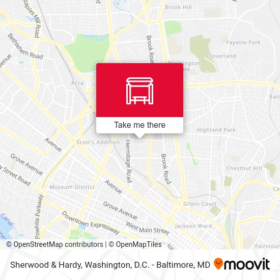 Sherwood & Hardy map