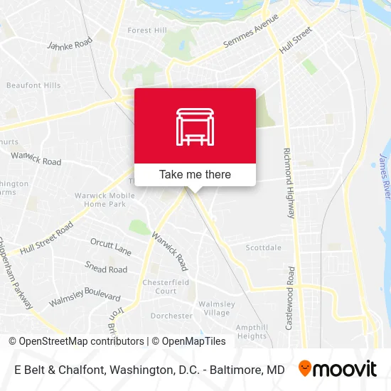 E Belt & Chalfont map