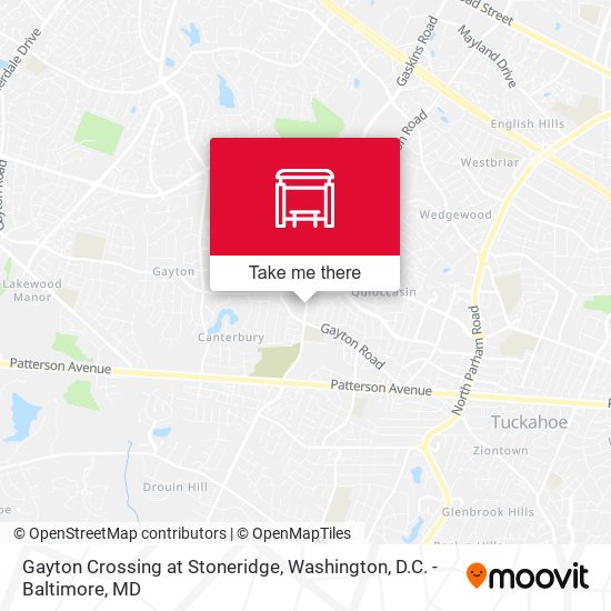 Gayton Crossing at Stoneridge map